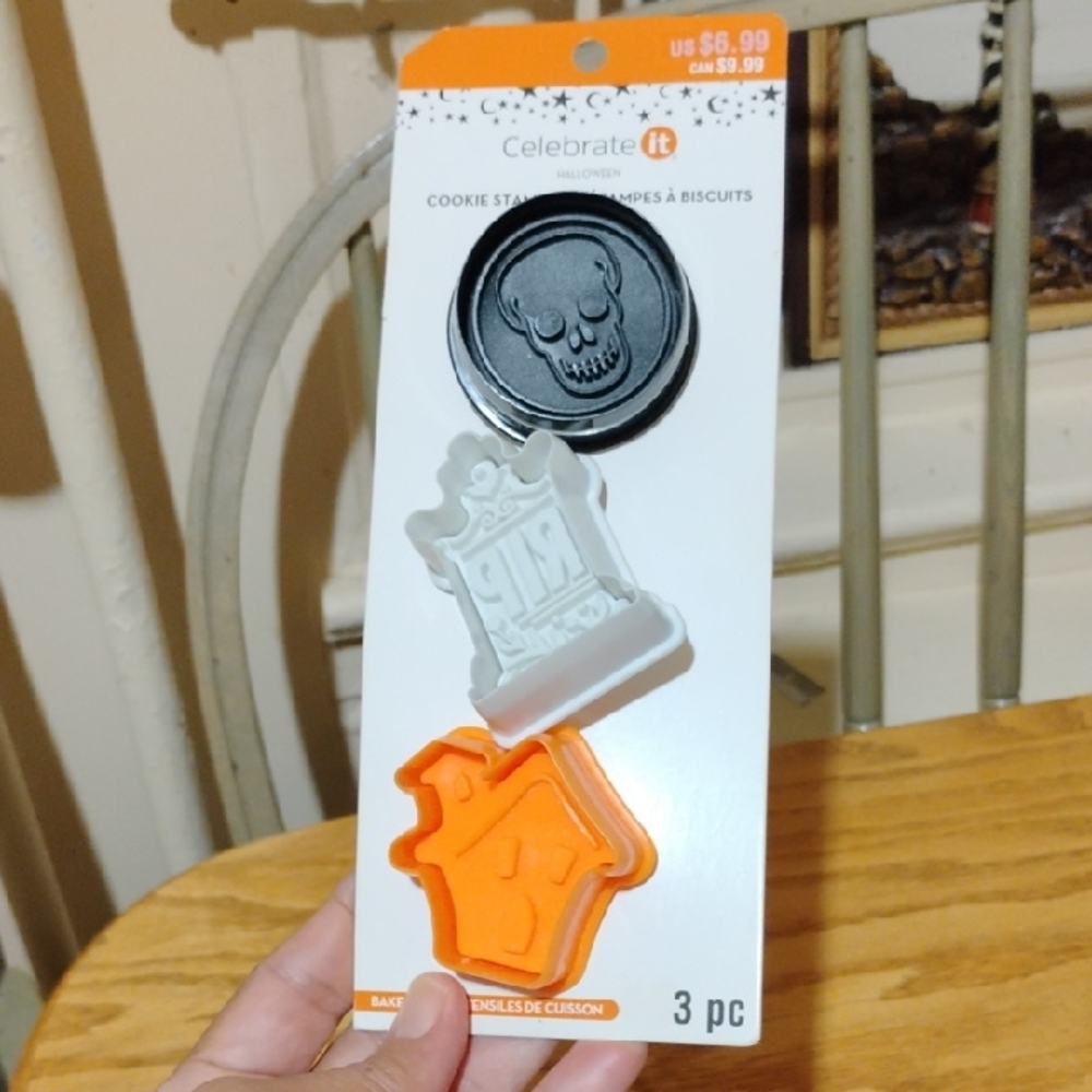 Celebrate It Halloween Cookie Stamp Trio - Black, Gray, Orange